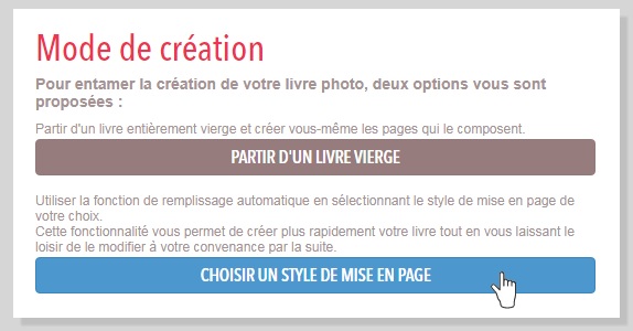 mode de création
