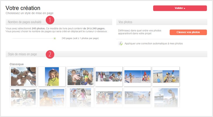 mise en page automatique
