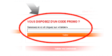 Enfin, saisissez votre code dans la case prévue à cet effet