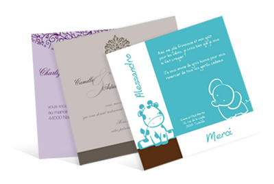Carte et invitation