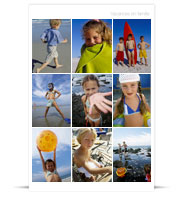 Pêle-mêle portrait 50x75 cm : 9 photos