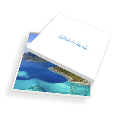 Coffret cadeau personnalisable pour livre carré